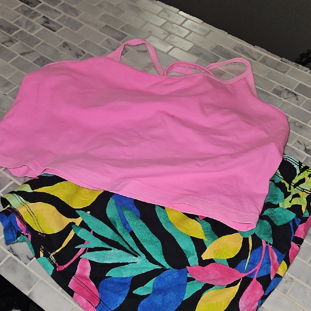 Victoria's Secret Pink Top with Multicolor  Print Pajama Set* New** Never Worn